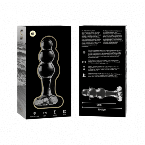 NEBULA SERIES BY IBIZA - MODELO 1 PLUG CRISTAL TRANSPARENTE 10.5 CM -O- 3 CM - Imagen 6