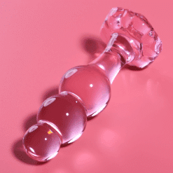 Alternative view of NEBULA SERIES BY IBIZA - MODELO 1 PLUG CRISTAL ROSA 10.5 CM -O- 3 CM