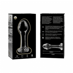 NEBULA SERIES BY IBIZA - MODELO 2 PLUG CRISTAL TRANSPARENTE 11 CM -O- 3.5 CM - piKanteo | Despierta tu lado más piKante