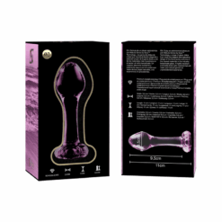 NEBULA SERIES BY IBIZA - MODELO 2 PLUG CRISTAL ROSA 11 CM -O- 3.5 CM - piKanteo | Despierta tu lado más piKante