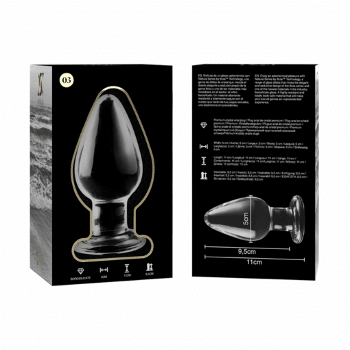 NEBULA SERIES BY IBIZA - MODELO 3 PLUG CRISTAL TRANSPARENTE 11 CM -O- 5 CM - Imagen 6