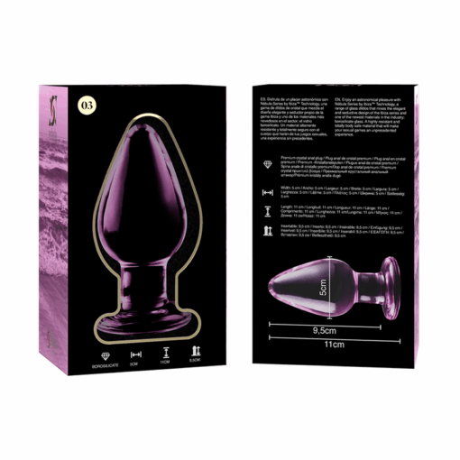 NEBULA SERIES BY IBIZA - MODELO 3 PLUG CRISTAL ROSA 11 CM -O- 5 CM - Imagen 6