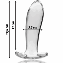 NEBULA SERIES BY IBIZA - MODELO 5 PLUG CRISTAL TRANSPARENTE 12.5 CM -O- 3.5 CM - piKanteo | Despierta tu lado más piKante