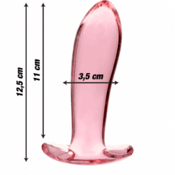 NEBULA SERIES BY IBIZA - MODELO 5 PLUG CRISTAL ROSA 12.5 CM -O- 3.5 CM - piKanteo | Despierta tu lado más piKante