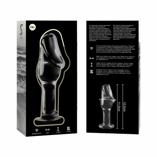 NEBULA SERIES BY IBIZA - MODELO 6 PLUG CRISTAL TRANSPARENTE 12.5 CM -O- 4 CM - Imagen 6
