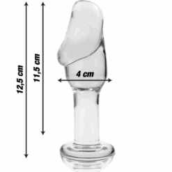 NEBULA SERIES BY IBIZA - MODELO 6 PLUG CRISTAL TRANSPARENTE 12.5 CM -O- 4 CM - piKanteo | Despierta tu lado más piKante