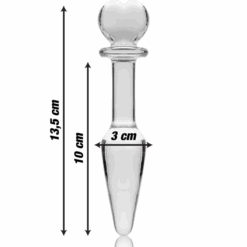 NEBULA SERIES BY IBIZA - MODELO 7 PLUG CRISTAL TRANSPARENTE 13.5 CM -O- 3 CM - piKanteo | Despierta tu lado más piKante