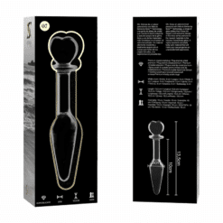 NEBULA SERIES BY IBIZA - MODELO 7 PLUG CRISTAL TRANSPARENTE 13.5 CM -O- 3 CM - piKanteo | Despierta tu lado más piKante