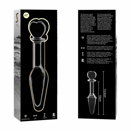 NEBULA SERIES BY IBIZA - MODELO 7 PLUG CRISTAL TRANSPARENTE 13.5 CM -O- 3 CM - Imagen 6