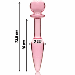 NEBULA SERIES BY IBIZA - MODELO 7 PLUG CRISTAL ROSA 13.5 CM -O- 3 CM - piKanteo | Despierta tu lado más piKante