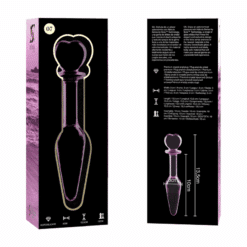 NEBULA SERIES BY IBIZA - MODELO 7 PLUG CRISTAL ROSA 13.5 CM -O- 3 CM - piKanteo | Despierta tu lado más piKante