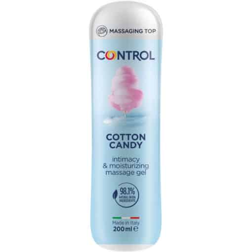 CONTROL - MASAJE GEL 3 EN 1 ALGODÓN DE AZÚCAR 200 ML - Imagen 3