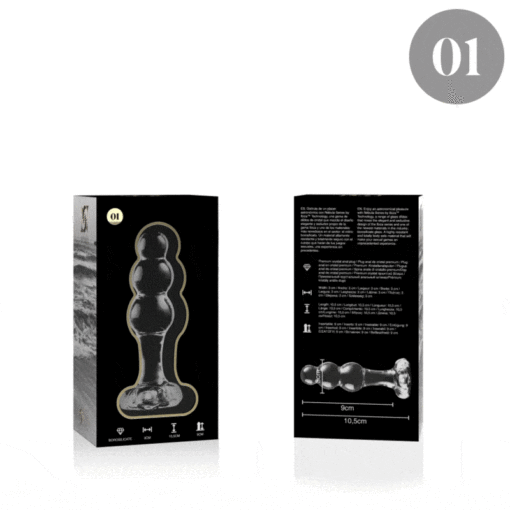 NEBULA SERIES BY IBIZA - MODELO 1 PLUG CRISTAL TRANSPARENTE 10.5 CM -O- 3 CM - Imagen 4