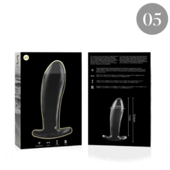 NEBULA SERIES BY IBIZA - MODELO 5 PLUG CRISTAL TRANSPARENTE 12.5 CM -O- 3.5 CM - piKanteo | Despierta tu lado más piKante