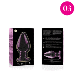 NEBULA SERIES BY IBIZA - MODELO 3 PLUG CRISTAL ROSA 11 CM -O- 5 CM - piKanteo | Despierta tu lado más piKante