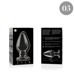NEBULA SERIES BY IBIZA - MODELO 3 PLUG CRISTAL TRANSPARENTE 11 CM -O- 5 CM - piKanteo | Despierta tu lado más piKante
