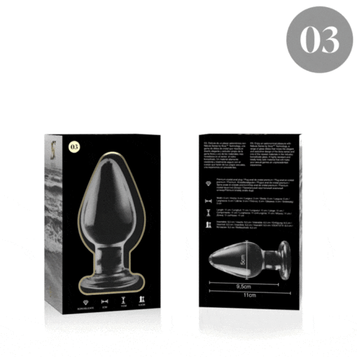 NEBULA SERIES BY IBIZA - MODELO 3 PLUG CRISTAL TRANSPARENTE 11 CM -O- 5 CM - Imagen 4
