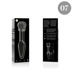 NEBULA SERIES BY IBIZA - MODELO 7 PLUG CRISTAL TRANSPARENTE 13.5 CM -O- 3 CM - piKanteo | Despierta tu lado más piKante