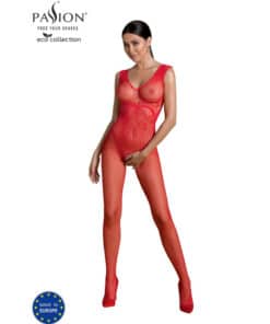 PASSION - ECO COLLECTION BODYSTOCKING ECO BS003 ROJO