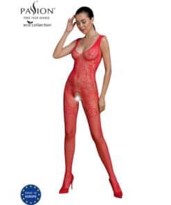 PASSION - ECO COLLECTION BODYSTOCKING ECO BS012 ROJO