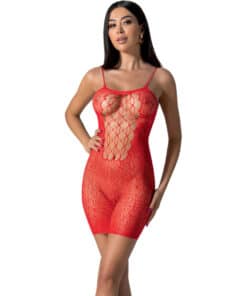 PASSION - BS096 BODYSTOCKING ROJO TALLA ÚNICA