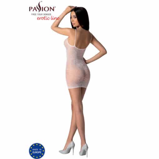 PASSION - BS096 BODYSTOCKING BLANCO TALLA ÚNICA - Imagen 4
