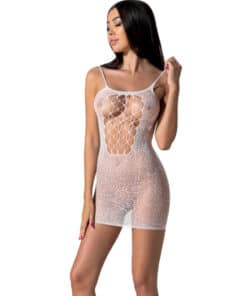 PASSION - BS096 BODYSTOCKING BLANCO TALLA ÚNICA