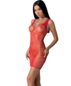 PASSION - BS097 BODYSTOCKING ROJO TALLA ÚNICA