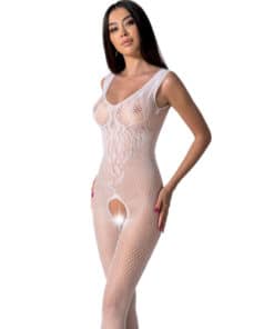 PASSION - BS098 BODYSTOCKING BLANCO TALLA ÚNICA