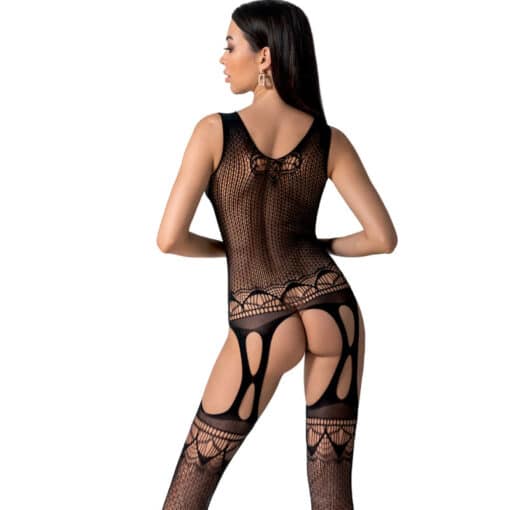 PASSION - BS099 BODYSTOCKING NEGRO TALLA ÚNICA - Imagen 2