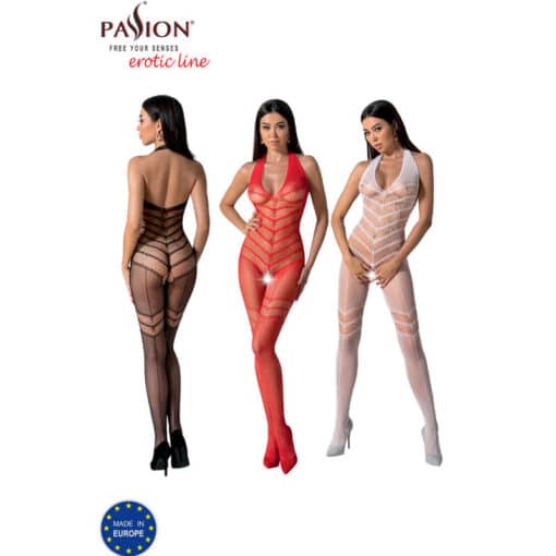 PASSION - BS100 BODYSTOCKING NEGRO TALLA ÚNICA - Imagen 8