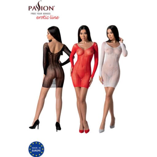 PASSION - BS101 BODYSTOCKING ROJO TALLA ÚNICA - Imagen 6