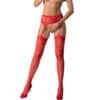 PASSION - S029 MEDIAS CON LIGUERO ROJO TALLA ÚNICA