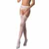 PASSION - S029 MEDIAS CON LIGUERO BLANCO TALLA ÚNICA