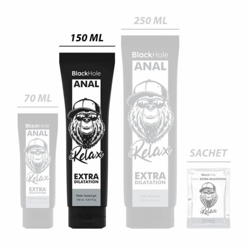 BLACK HOLE - GEL BASE AGUA DILATACIÓN ANAL 150 ML - Imagen 2