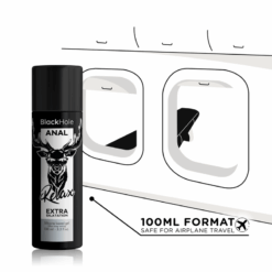 BLACK HOLE - BASE SILICONA CONCENTRADA DILATACIÓN ANAL 100 ML - piKanteo | Despierta tu lado más piKante