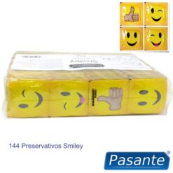PASANTE - PRESERVATIVO SMILEY BOLSA 144 UNIDADES - piKanteo | Despierta tu lado más piKante