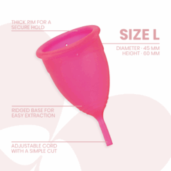 INTIMICHIC - COPA MENSTRUAL SILICONA MEDICA - TALLA L - piKanteo | Despierta tu lado más piKante