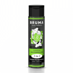 BRUMA - ACEITE DE MASAJE PREMIUM EFECTO CALOR SABOR SANDÍA 3 EN 1 - 100 ML