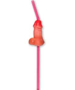 DIABLO PICANTE - BOLSA 5 PAJITAS PENE GRANDE NATURAL
