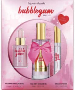 BIJOUX - INDISCRETS BUBBLEGUM PLAY KIT CON ACEITE GEL & BRILLO DE LABIOS