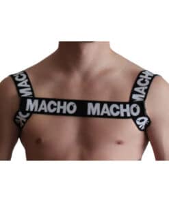 MACHO - ARNÉS DOBLE NEGRO