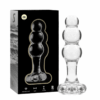 NEBULA SERIES BY IBIZA - MODELO 1 PLUG CRISTAL TRANSPARENTE 10.5 CM -O- 3 CM - piKanteo | Despierta tu lado más piKante