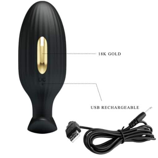 PRETTY LOVE - JEFFERSON PLUG ANAL CONTROLADO POR APP NEGRO - Imagen 6