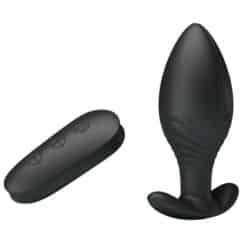 PRETTY LOVE - REGINA PLUG ANAL VIBRADOR RECARGABLE NEGRO - piKanteo | Despierta tu lado más piKante