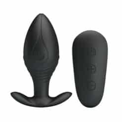 PRETTY LOVE - REGINA PLUG ANAL VIBRADOR RECARGABLE NEGRO - piKanteo | Despierta tu lado más piKante