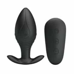 PRETTY LOVE - REGINA PLUG ANAL VIBRADOR RECARGABLE NEGRO - piKanteo | Despierta tu lado más piKante