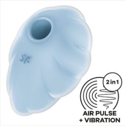 SATISFYER - CLOUD DANCER AZUL VIBRADOR AIR PULSE - piKanteo | Despierta tu lado más piKante