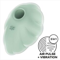SATISFYER - CLOUD DANCER VERDE VIBRADOR AIR PULSE - piKanteo | Despierta tu lado más piKante