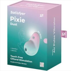 SATISFYER - PIXIE DUST AZUL ESTIMULADOR AIR PLUSE - piKanteo | Despierta tu lado más piKante